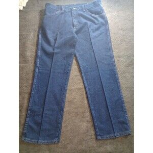 Wrangler Regular Fit Mens Jeans 38x29 Blue Denim Western Classic 85900DW Medium